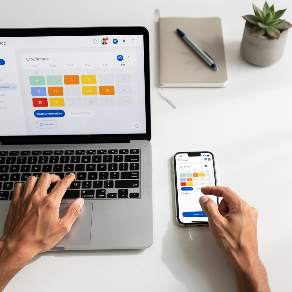 Goo seamless Google Calendar booking interface for appointments